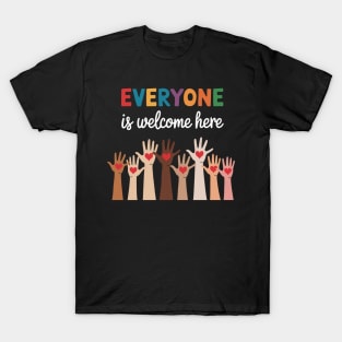 Everyone Is Welcome Here Idaho Teacher T-Shirt